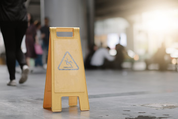 wet floor sign
