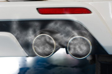 car exhaust fumes